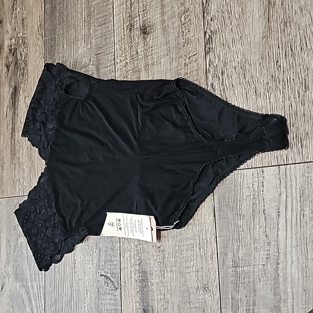 We are HAH/Anthropologie Lady Like Bodysuit Noir Size XS - Picture 9 of 15